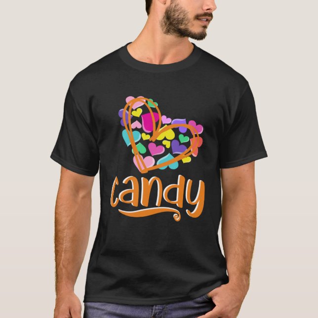 Camiseta I love Candy Halloween Costume  for Toddlers Kids  (Frente)