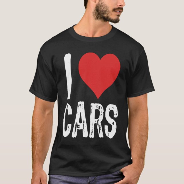 Camiseta I Love Cars (Frente)