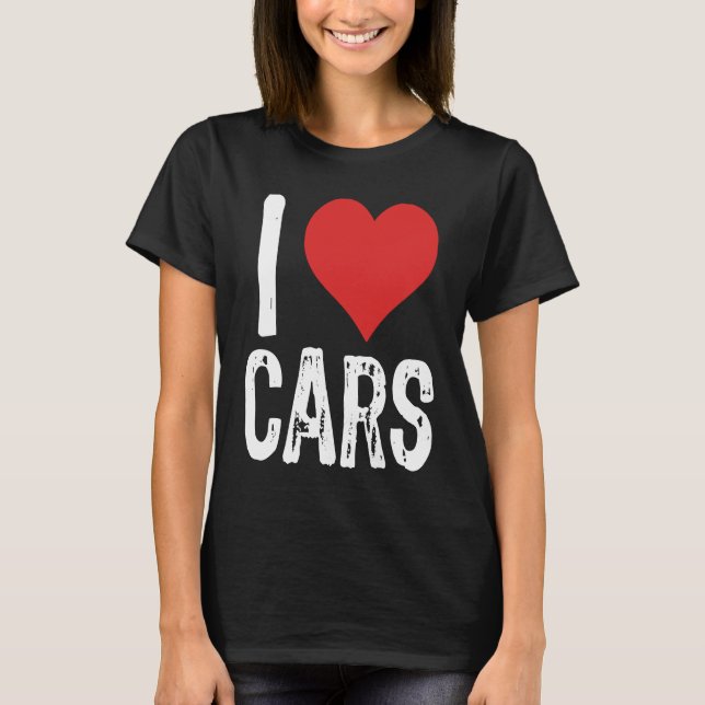 Camiseta I Love Cars (Frente)
