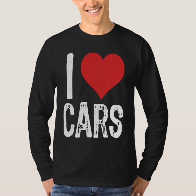 Camiseta I Love Cars (Frente)