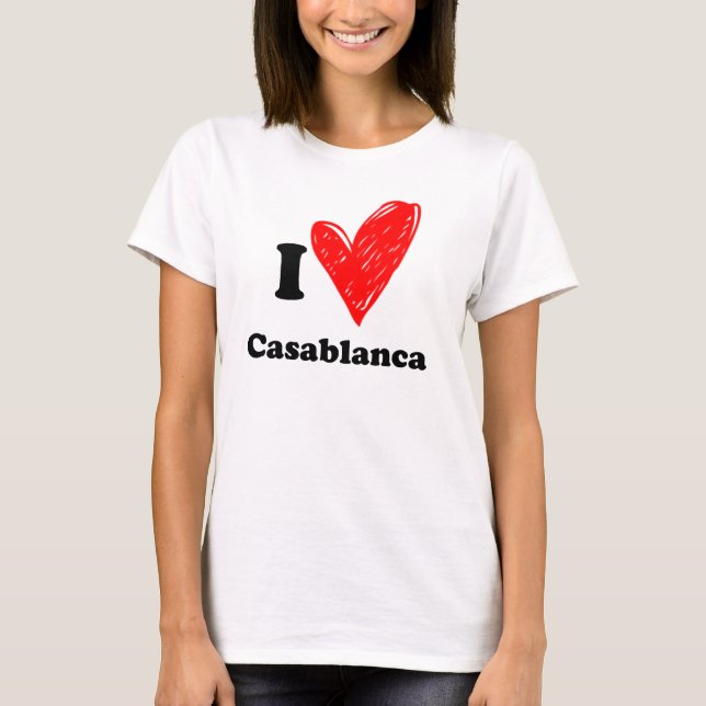 Camiseta I love Casablanca (Frente)