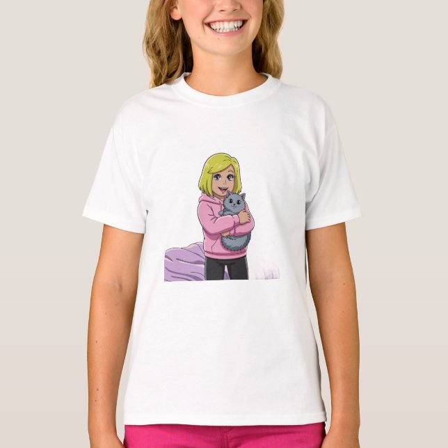 Camiseta I love cat (Frente)