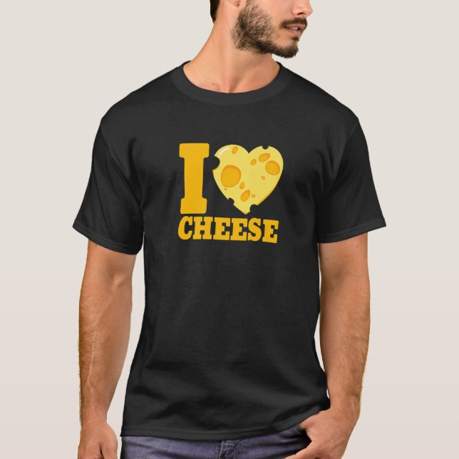 Camiseta I love cheese heart Cheese 's day cheesy   2 (Frente)