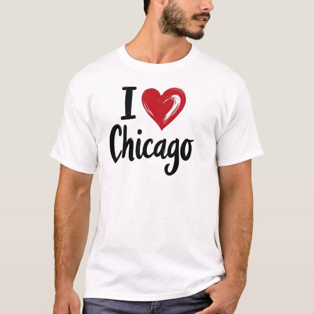 Camiseta I love Chicago (Frente)