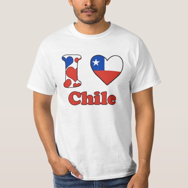 Camiseta I love Chile (Frente)