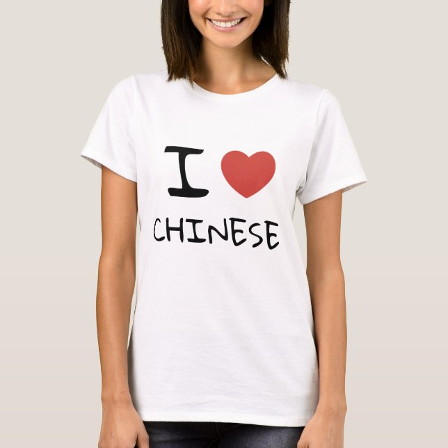 CAMISETA I LOVE CHINESE (Frente)