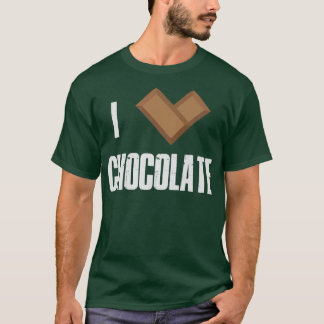 Camiseta I Love Chocolate Bars Bar Cocoa Milk Baking 