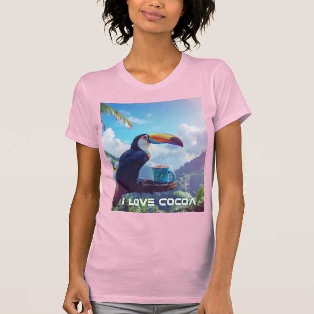 CAMISETA I LOVE COCOA - TOUCAN (Frente)