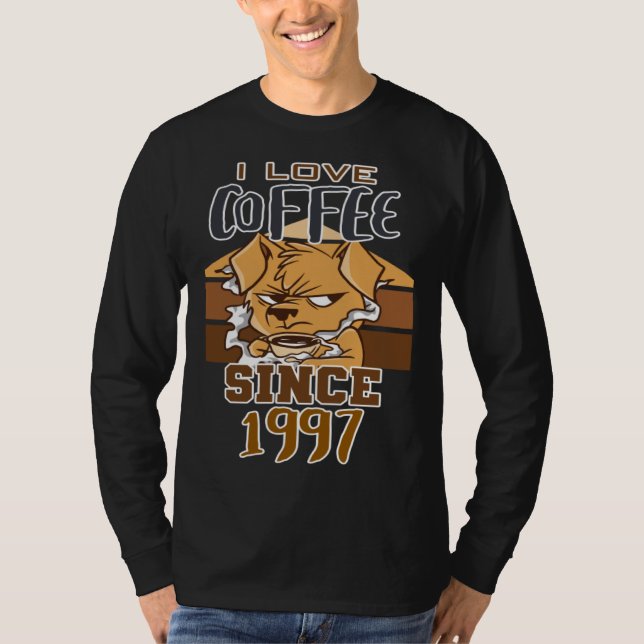 Camiseta I love coffee since 1997 (Frente)