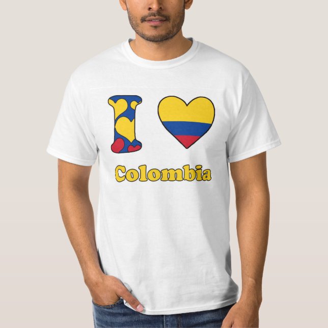 Camiseta I love Colombia (Frente)