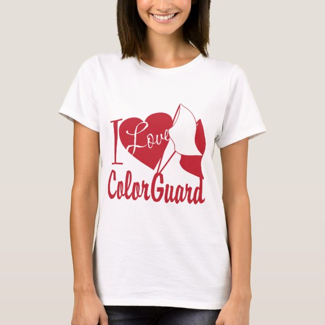 Camiseta I Love ColorGuard (Frente)