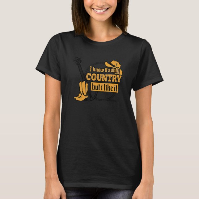 Camiseta I Love Country Music 1 (Frente)