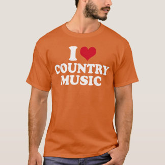 Camiseta I Love Country Music boy family