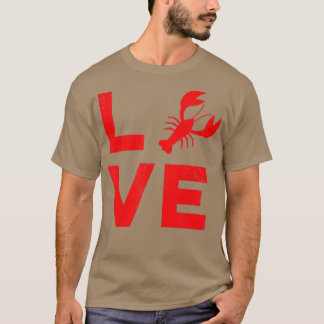 Camiseta I Love Crawfish Funny Louisiana Crawfish Party R