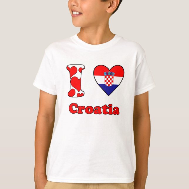 Camiseta I love Croatia (Frente)
