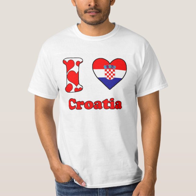 Camiseta I love Croatia (Frente)