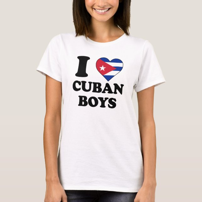 Camiseta I love Cuban Boys (Frente)
