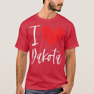 Camiseta I Love Dakota Name Personalized Girl Woman Bff Fri