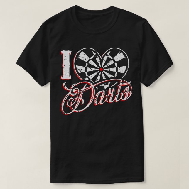 Camiseta I Love Darts  (Frente do Design)