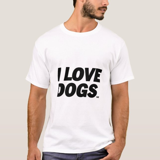 Camiseta I Love Dogs (Frente)