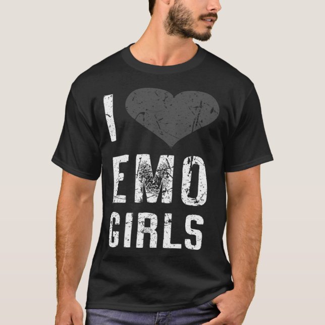 Camiseta I Love Emo Girls (Frente)