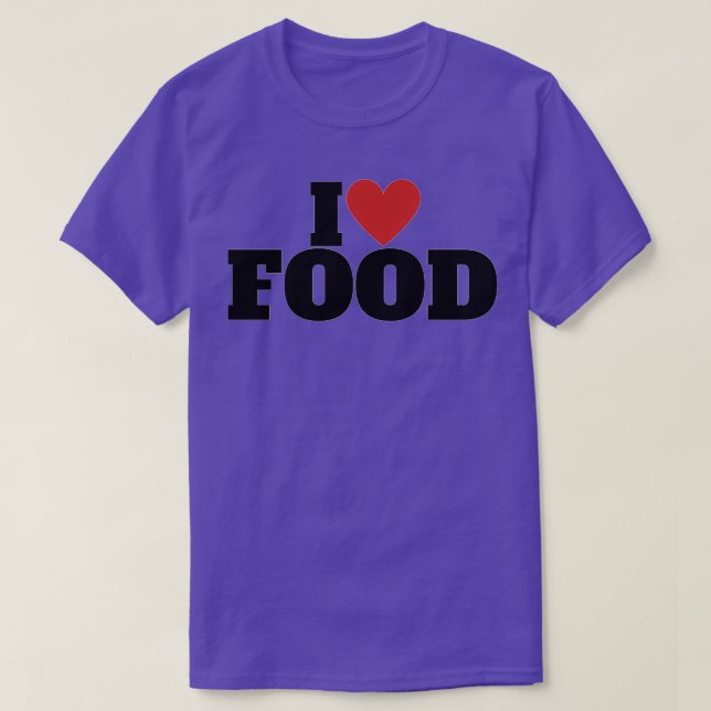 Camiseta I Love Food   (2)  (Frente do Design)