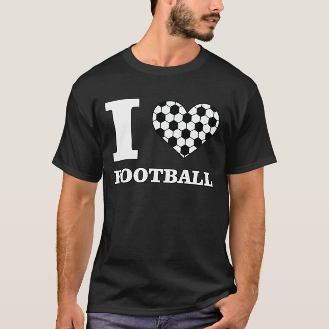 Camiseta I Love Football / Soccer (Frente)