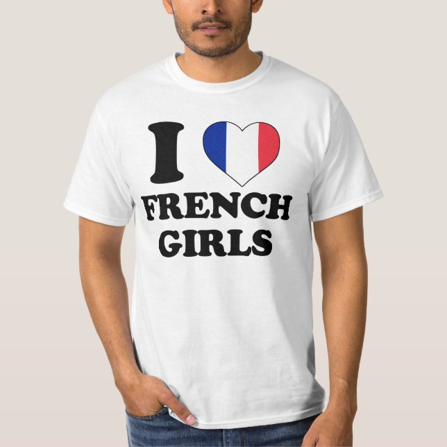 Camiseta I love French Girls (Frente)