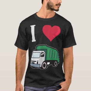 Camiseta I Love Garbage Or Recycling Trucks 972