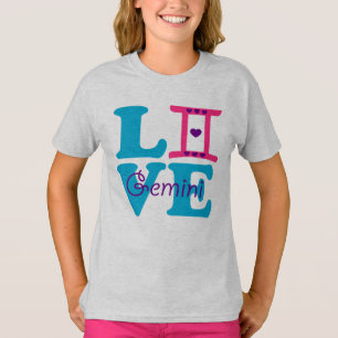 Camiseta ♊! I Love Gemini-Best-Zodiac Sign Fabuloso