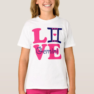 Camiseta ♊! I Love Gemini-Best-Zodiac Sign Fabuloso