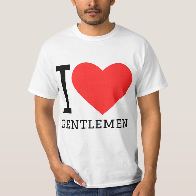 Camiseta I love gentlemen (Frente)