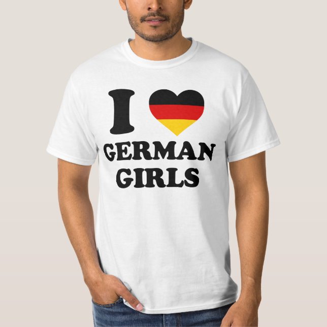 Camiseta I love German Girls (Frente)