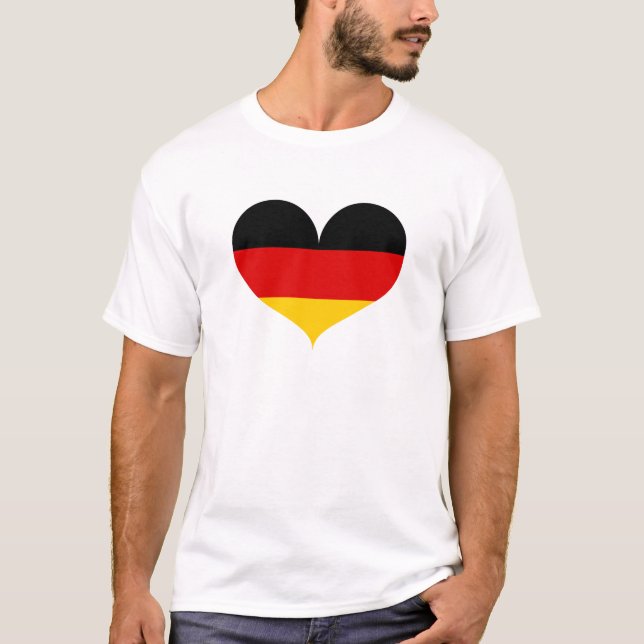 Camiseta I Love Germany Flag (Frente)
