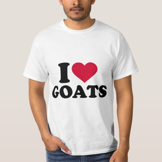 Camiseta I love goats  (Frente)