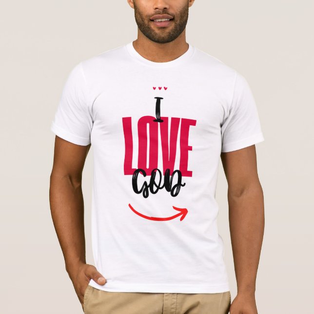 Camiseta I Love God  (Frente)