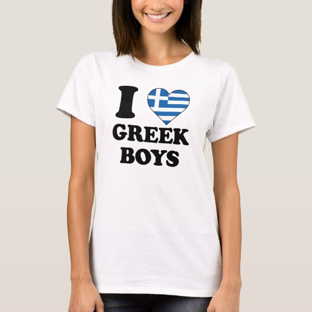 Camiseta I love Greek Boys (Frente)
