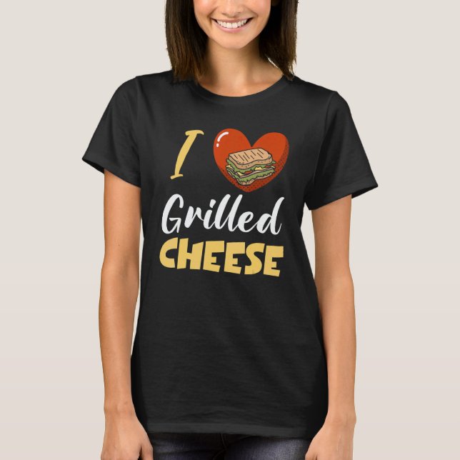 Camiseta I Love Grilled Cheese (Frente)