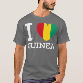 Camiseta I Love GUINEA Flag Heart special T for Guinea Lov