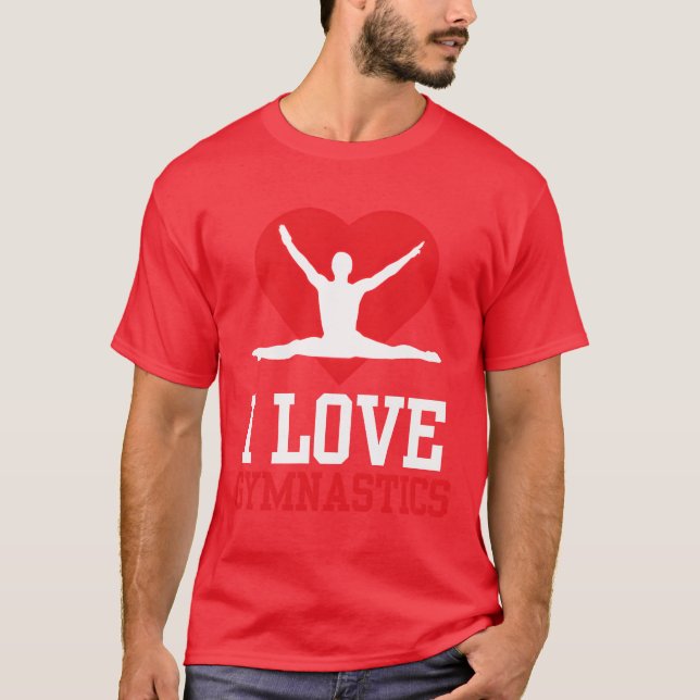 Camiseta I Love Gymnastics Gymnasts Gymnast Sports Lover vi (Frente)