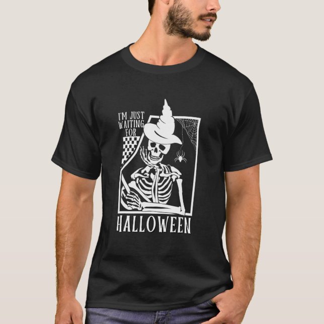 Camiseta I Love Halloween  Spooky Waiting For Halloween (Frente)