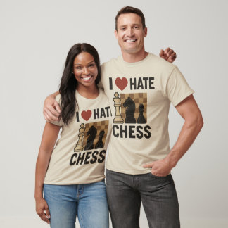 Camiseta I Love-Hate Chess t-shirt