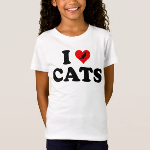 Camiseta I Love (Heart) Cats