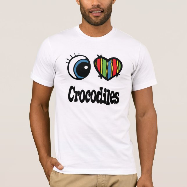Camiseta I Love (Heart) Crocodiles (Frente)