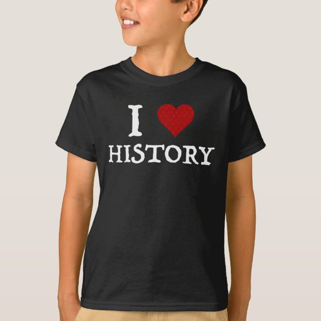 Camiseta I Love (Heart) History (Frente)