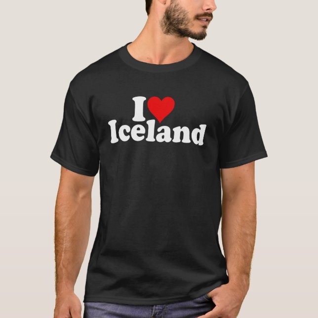 CAMISETA I LOVE HEART ICELAND (Frente)