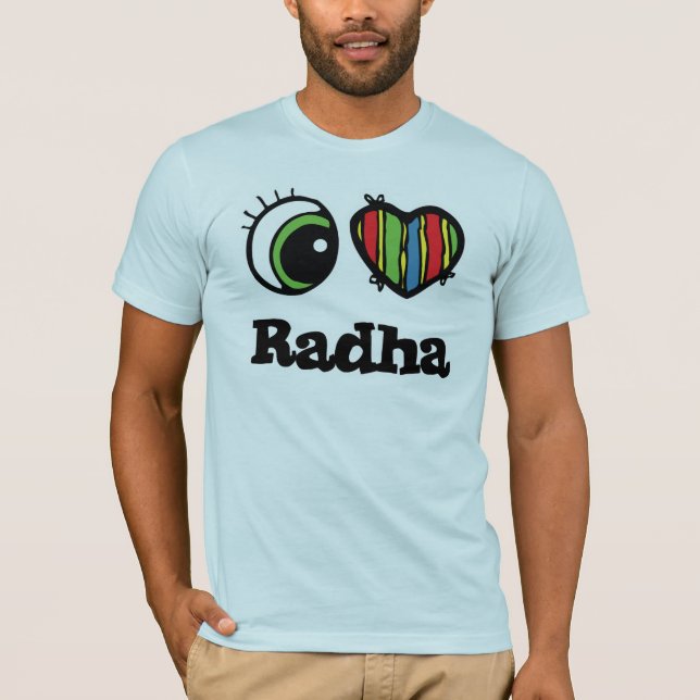 Camiseta I Love (Heart) radha (Frente)