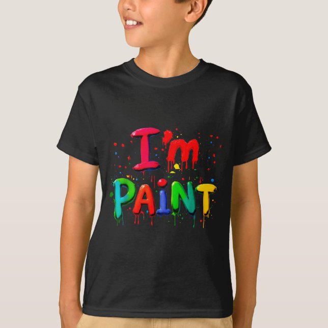 Camiseta I Love I Like To Finger Paint Couple I'm Paint Val (Frente)