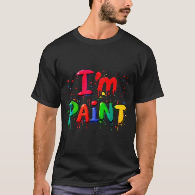 Camiseta I Love I Like To Finger Paint Couple I'm Paint Val (Frente)