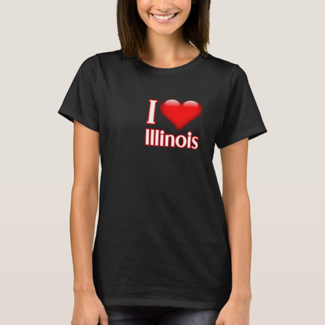 Camiseta I Love Illinois (Frente)